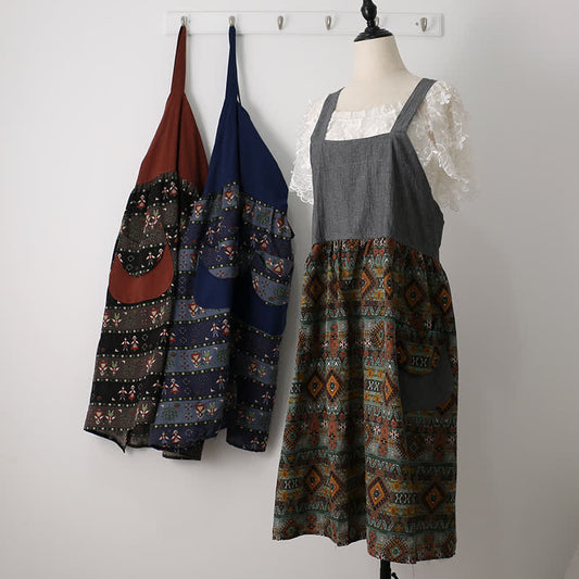 Tablier en coton à motif vintage pour la maison et la cuisine