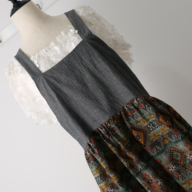 Tablier en coton à motif vintage pour la maison et la cuisine