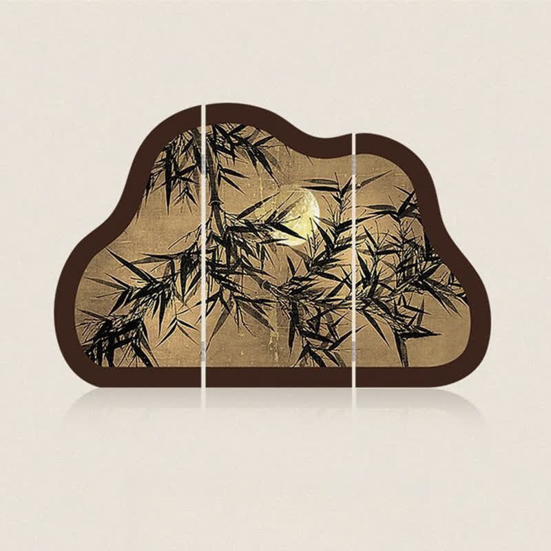 Paravent pliable avec motif fleur-oiseau pour le bureau