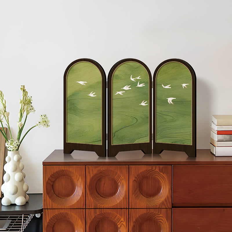 Paravent décoratif pliable de style rural pour le bureau