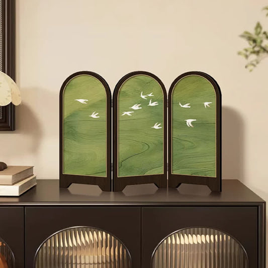 Paravent décoratif pliable de style rural pour le bureau