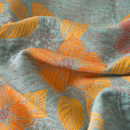 Couette en gaze de coton teint en fil avec motif floral « Refresh »