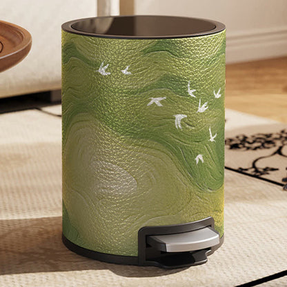 Poubelle en cuir luxueuse et durable de style campagnard