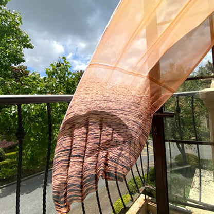 Rideau en mousseline transparente « Orange Lake »