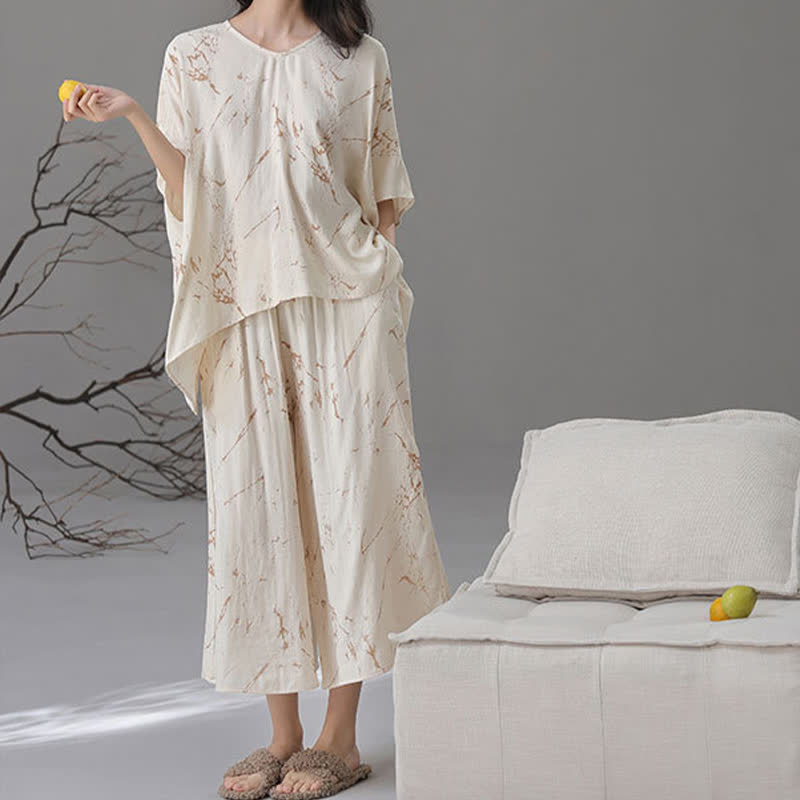 Ensemble de vêtements d'intérieur amples et doux en fibre de bambou