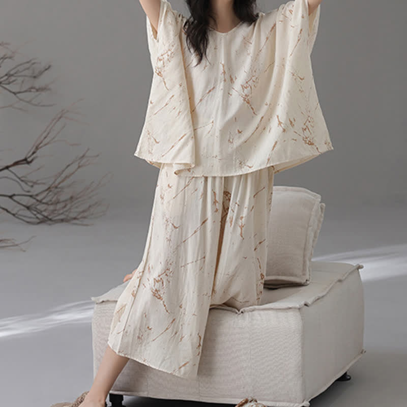 Ensemble de vêtements d'intérieur amples et doux en fibre de bambou