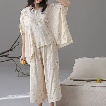 Ensemble de vêtements d'intérieur amples et doux en fibre de bambou