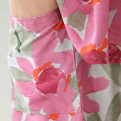 Ensemble de vêtements d'intérieur grande taille à imprimé floral et botanique