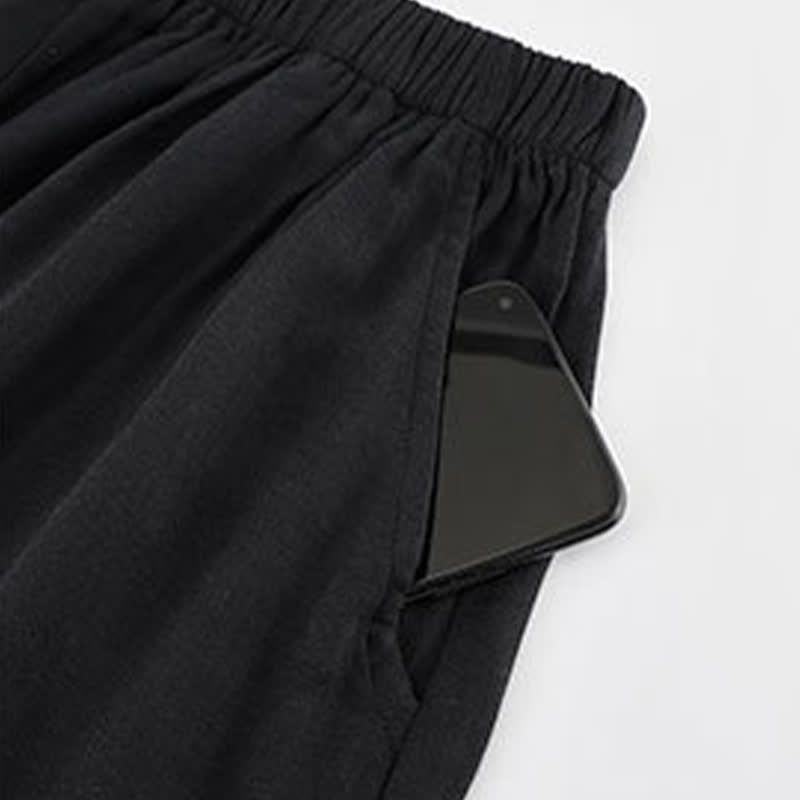 Ensemble de vêtements de détente amples en coton et bambou avec pompons