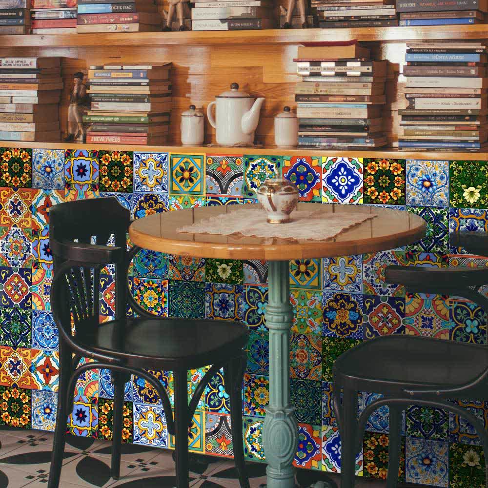 Autocollants muraux DIY de style marocain