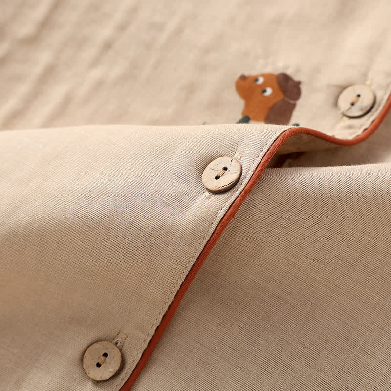 Ensemble pyjama pour chien mignon en pur coton
