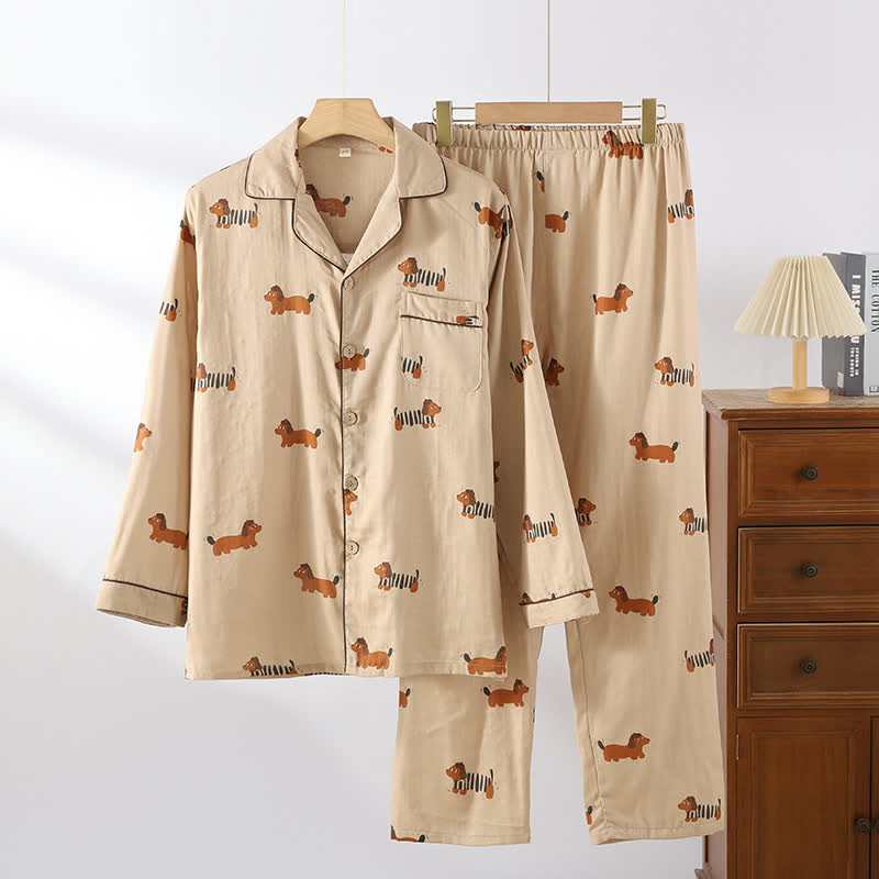 Ensemble pyjama pour chien mignon en pur coton