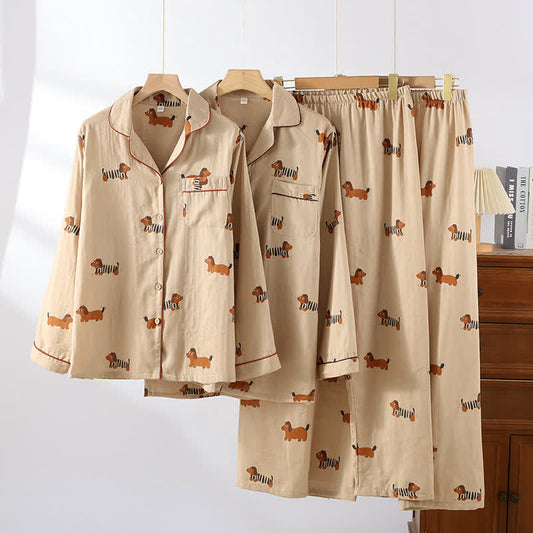 Ensemble pyjama pour chien mignon en pur coton