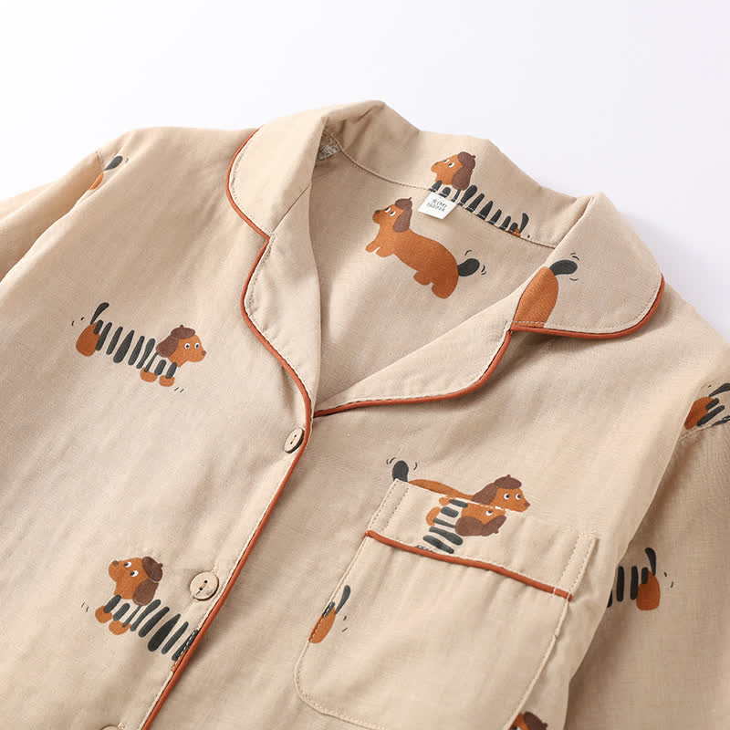 Ensemble pyjama pour chien mignon en pur coton