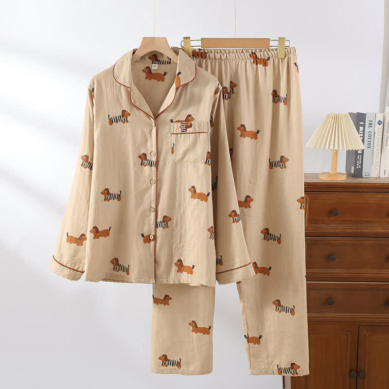 Ensemble pyjama pour chien mignon en pur coton