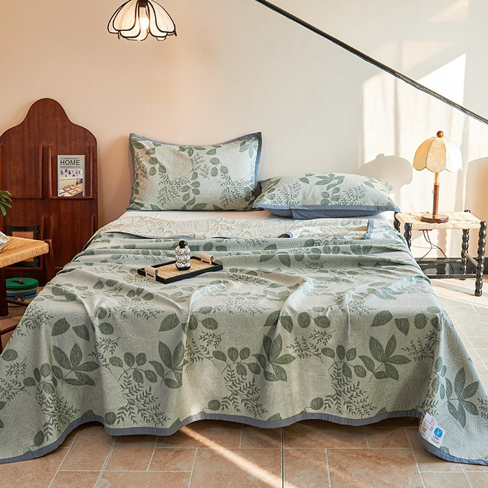Couette légère et douce en pur coton de style campagnard