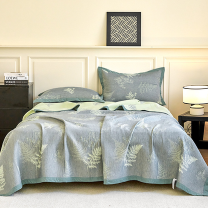 Couette légère en gaze de coton douce de style campagnard