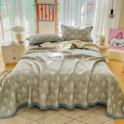 Couette confortable en pur coton avec épis de blé