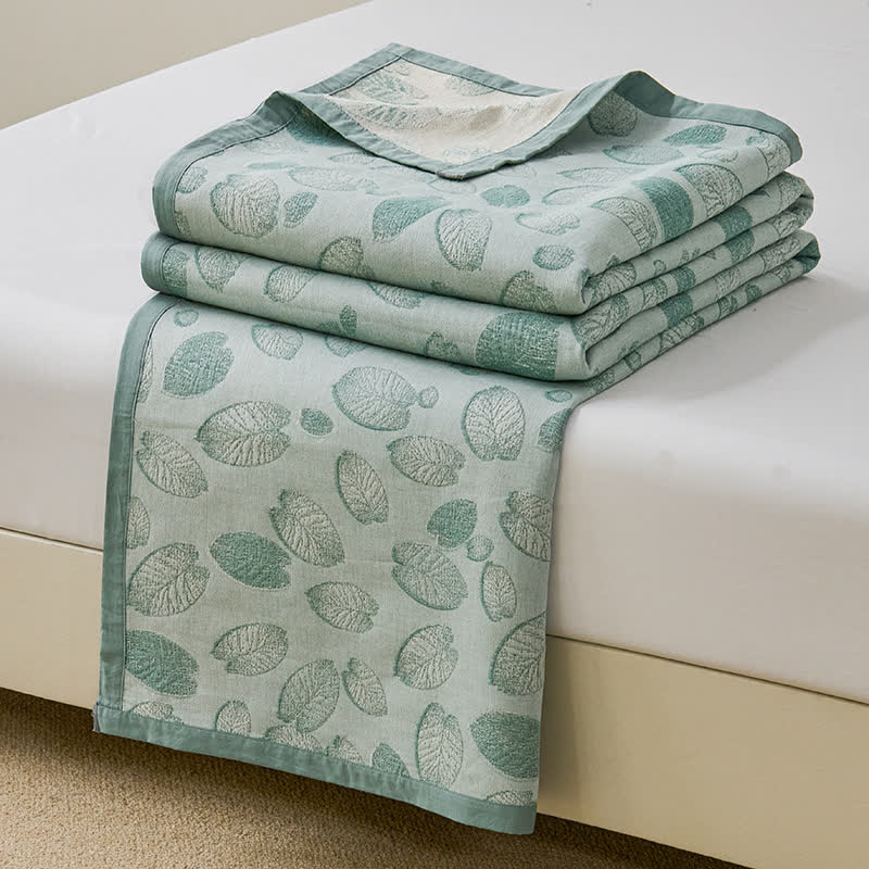 Couette légère « Refresh Leaf » en gaze de coton