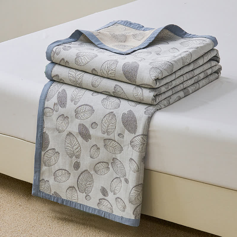 Couette légère « Refresh Leaf » en gaze de coton