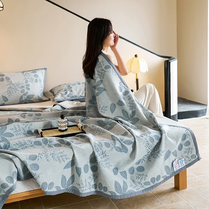 Couette légère et douce en pur coton de style campagnard