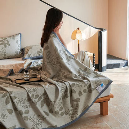 Couette légère et douce en pur coton de style campagnard