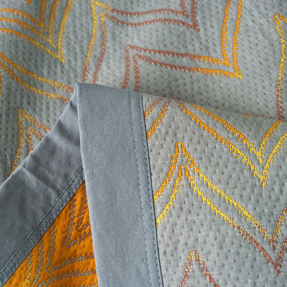 Couverture jacquard respirante en gaze de coton teinte en fil