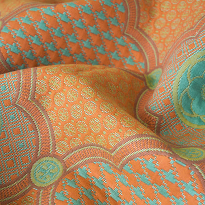 Couverture réversible en gaze de coton jacquard vintage