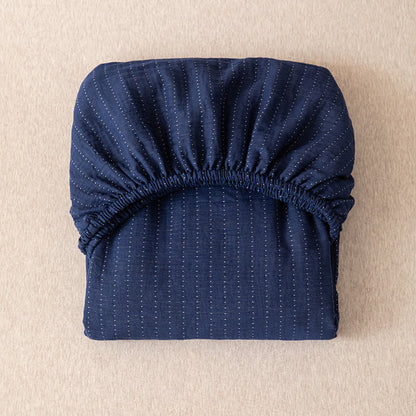 Drap-housse simple, uni, en gaze double épaisseur