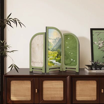 Décoration de bureau pliable avec paysage pastoral