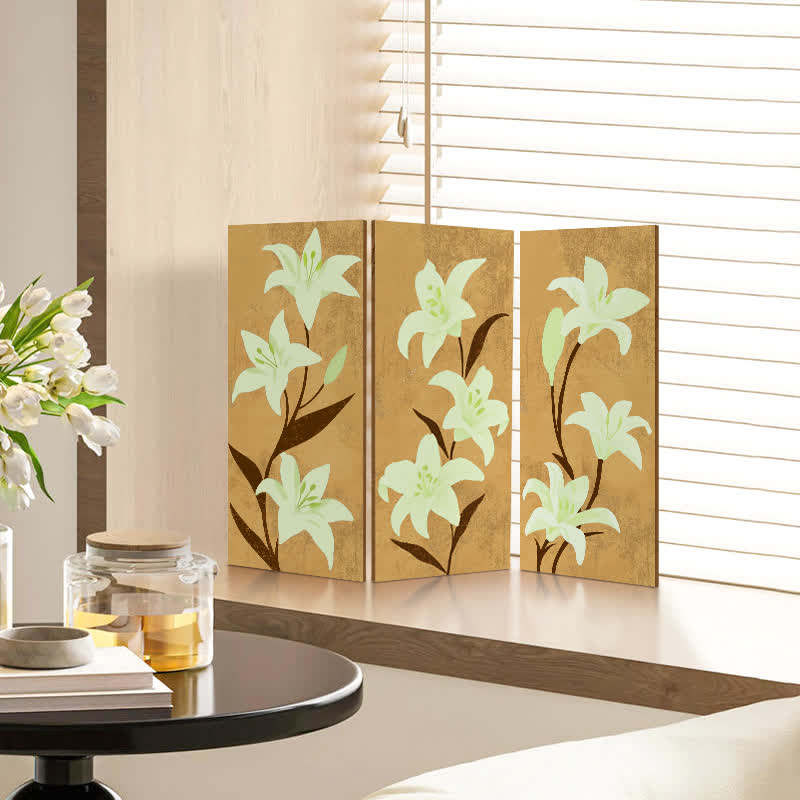 Décoration de bureau pliable en acrylique floral