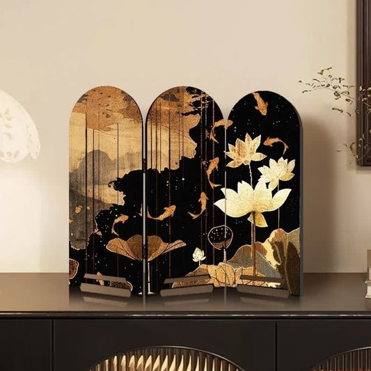 Décoration de bureau pliable en bois de style vintage