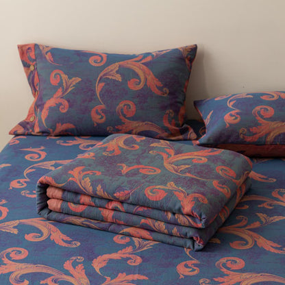 Linge de lit rétro respirant et confortable en gaze de coton