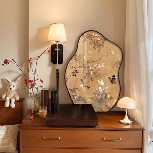 Peinture de décoration de bureau de papillon rural