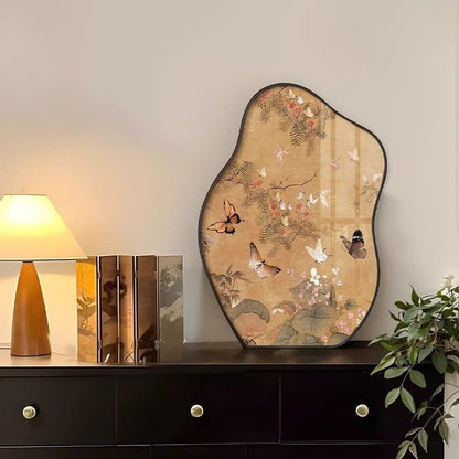 Peinture de décoration de bureau de papillon rural