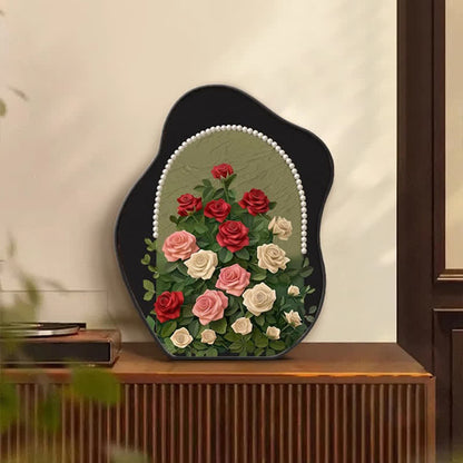 Décoration de bureau en forme de rose rurale