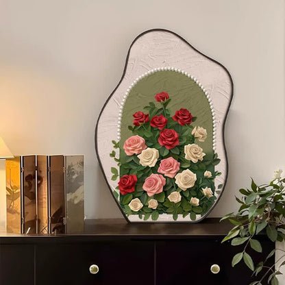 Décoration de bureau en forme de rose rurale