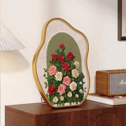 Décoration de bureau en forme de rose rurale