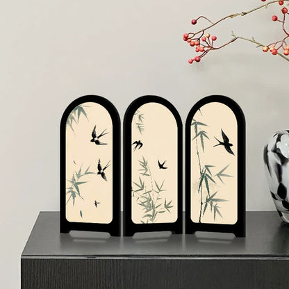 Ornement d'oiseau de fleur pliable pour la décoration de la maison
