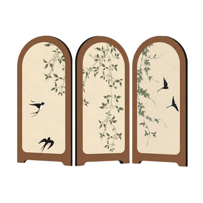 Ornement d'oiseau de fleur pliable pour la décoration de la maison