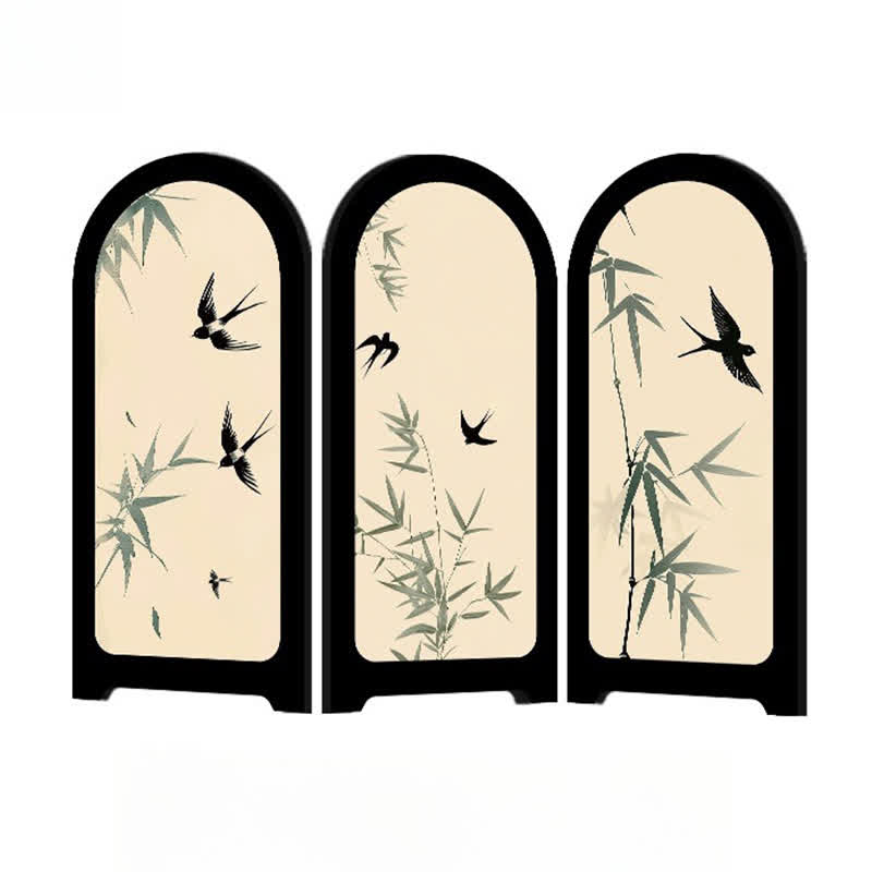 Ornement d'oiseau de fleur pliable pour la décoration de la maison