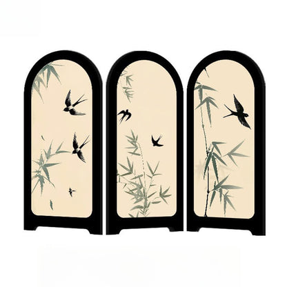 Ornement d'oiseau de fleur pliable pour la décoration de la maison
