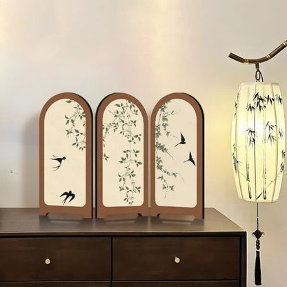 Ornement d'oiseau de fleur pliable pour la décoration de la maison