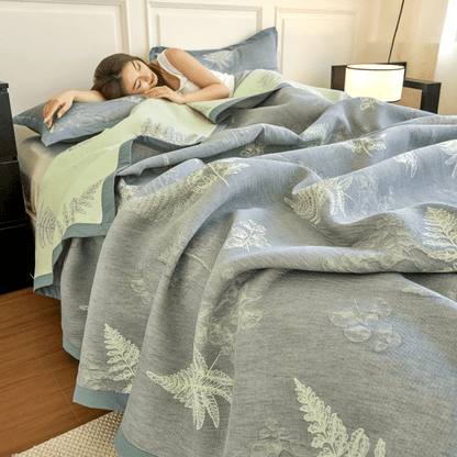 Couette légère en gaze de coton douce de style campagnard