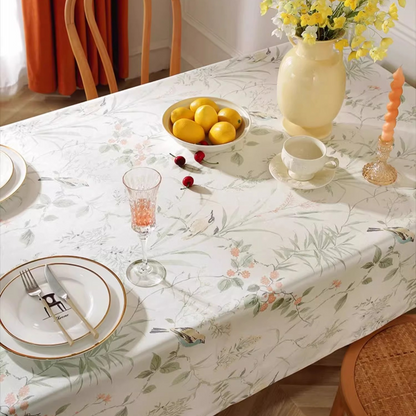 Nappe imperméable et anti-plis motif pie pastorale