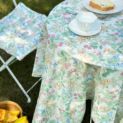 Nappe de pique-nique champêtre en pur coton