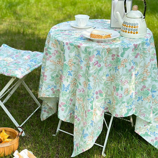 Nappe de pique-nique champêtre en pur coton