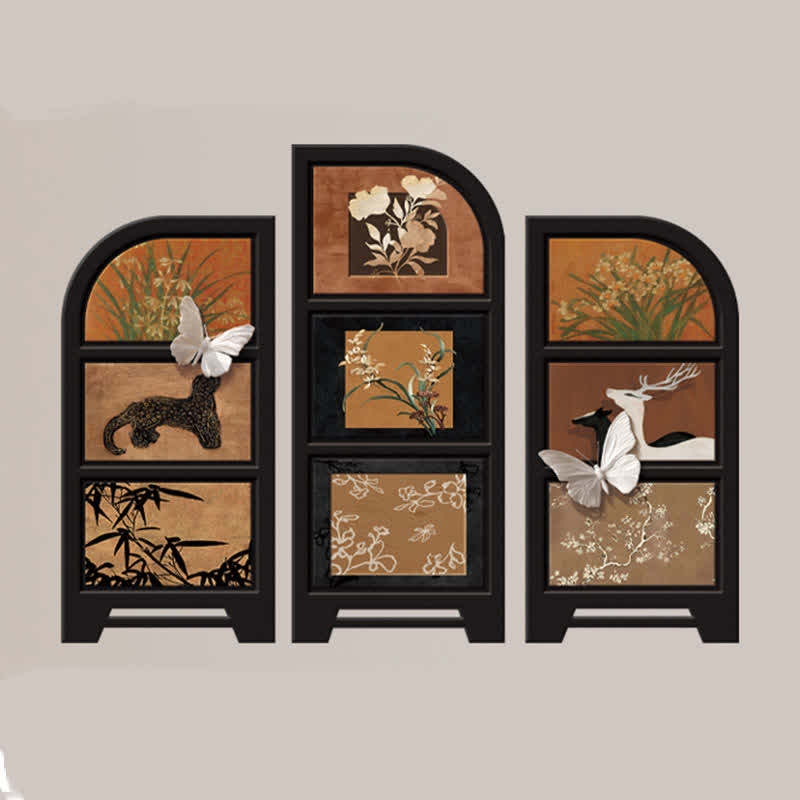 Décoration de bureau pliable style rétro rural