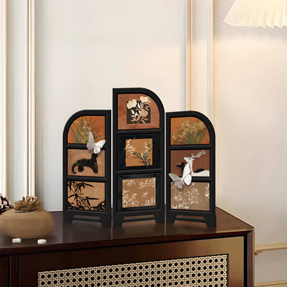 Décoration de bureau pliable style rétro rural