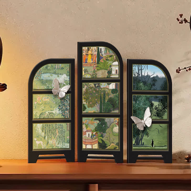 Décoration de bureau pliable style rétro rural